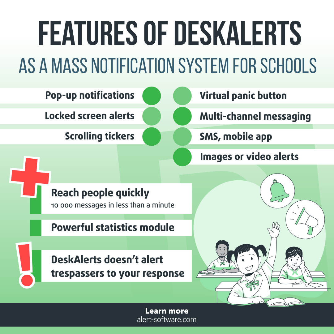 School Alert System 5 Emergency Message Templates DeskAlerts